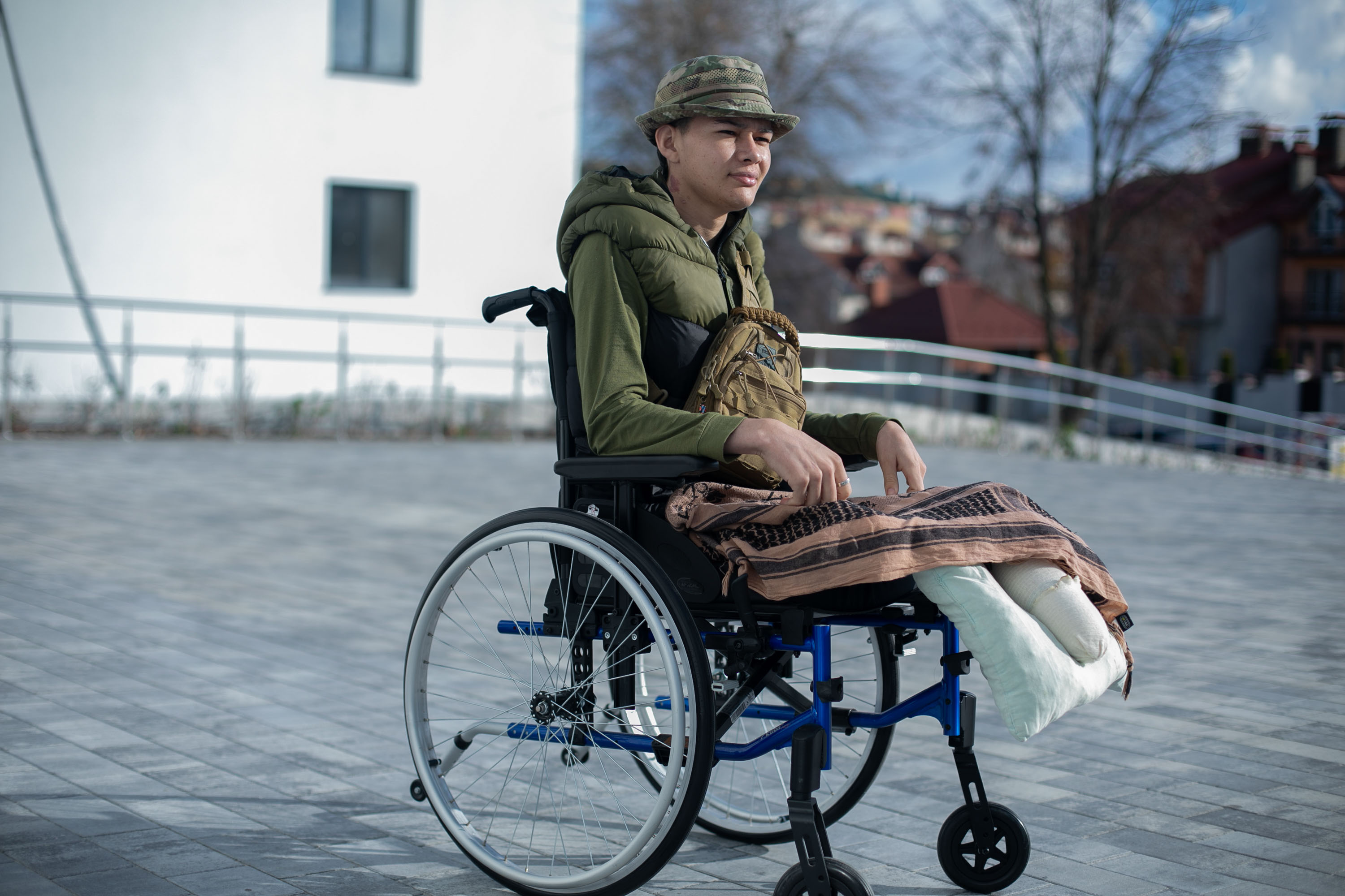 Baruc, en Superhumans, un centro médico ucraniano ubicado en Leópolis que brinda reconstrucción, prótesis y rehabilitación para militares y civiles heridos durante la guerra.
