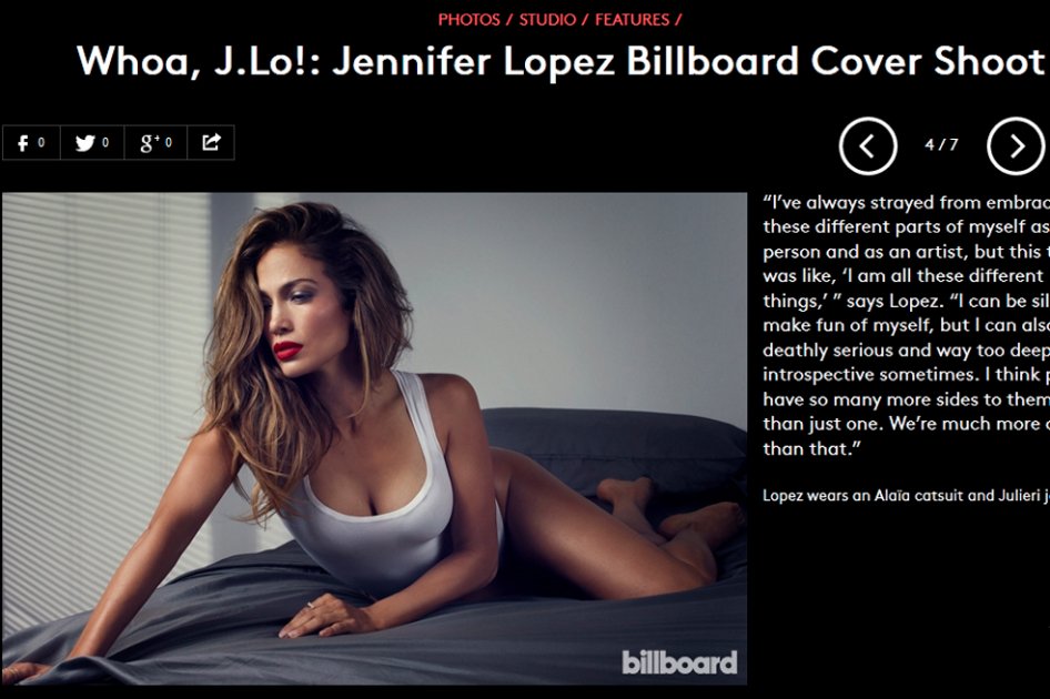 Jennifer Lopez se niega al retoque de photoshop