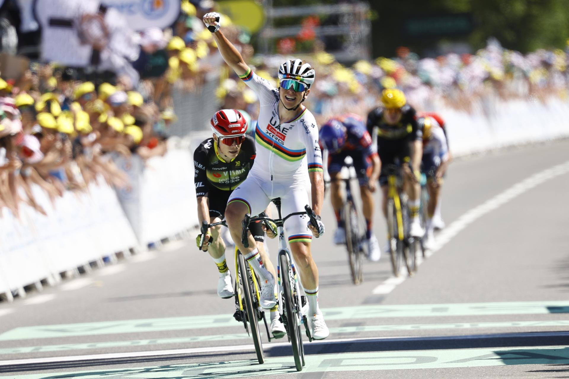 Pogacar arrasó en el Muro de Bretaña y recuperó el liderato del Tour de Francia