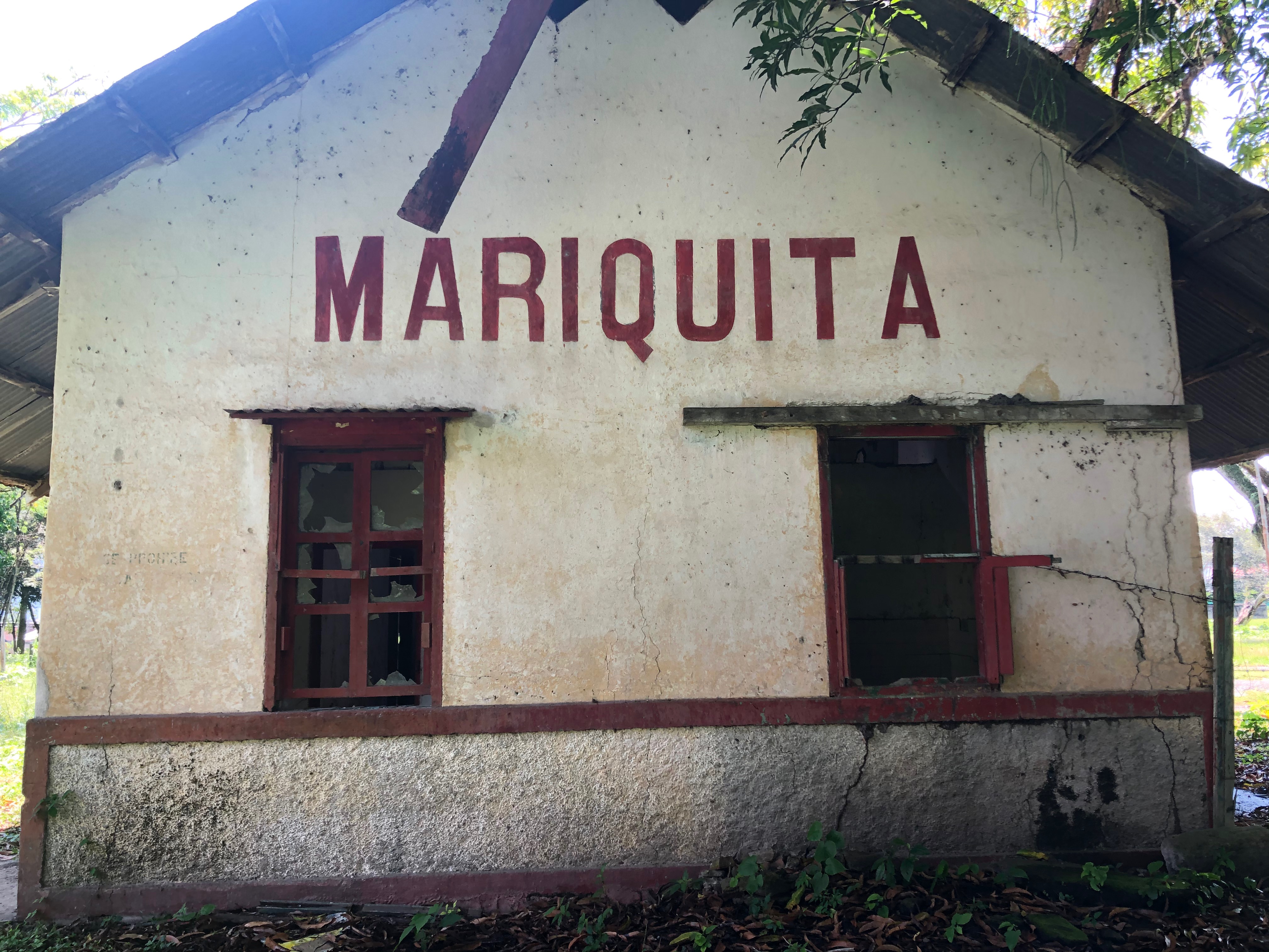 La abandonada estación ferroviaria de Mariquita.