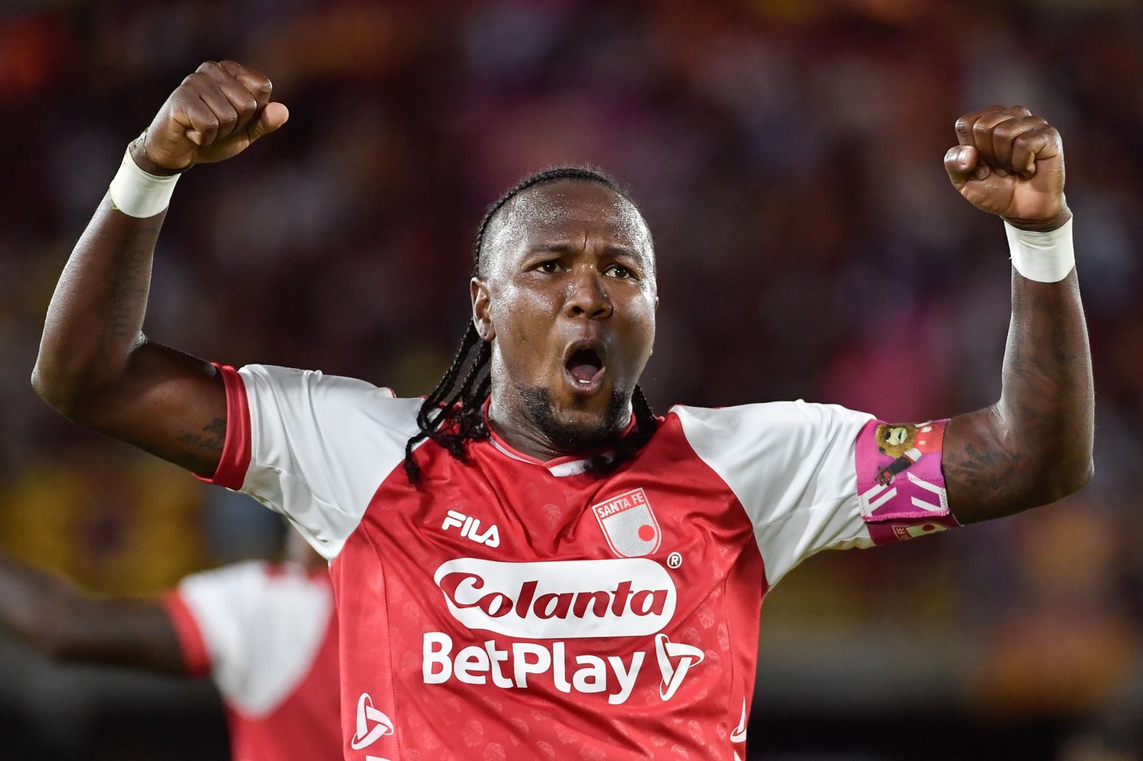 El mensaje de Rodallega al hincha de Santa Fe: “En Bogotá la final tiene que ser histórica”