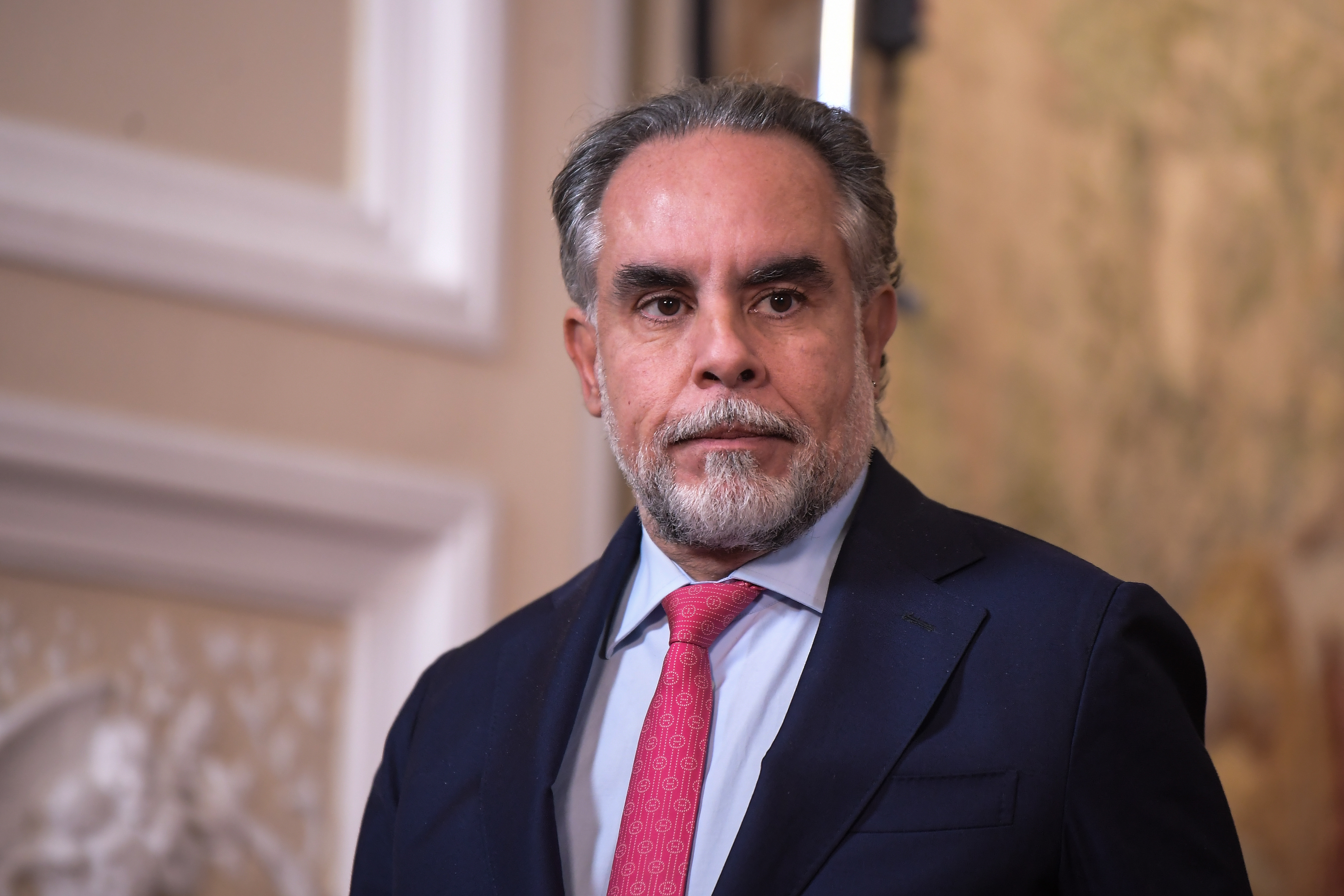 Ministro de Interior del Gobierno Petro durante rueda de prensa