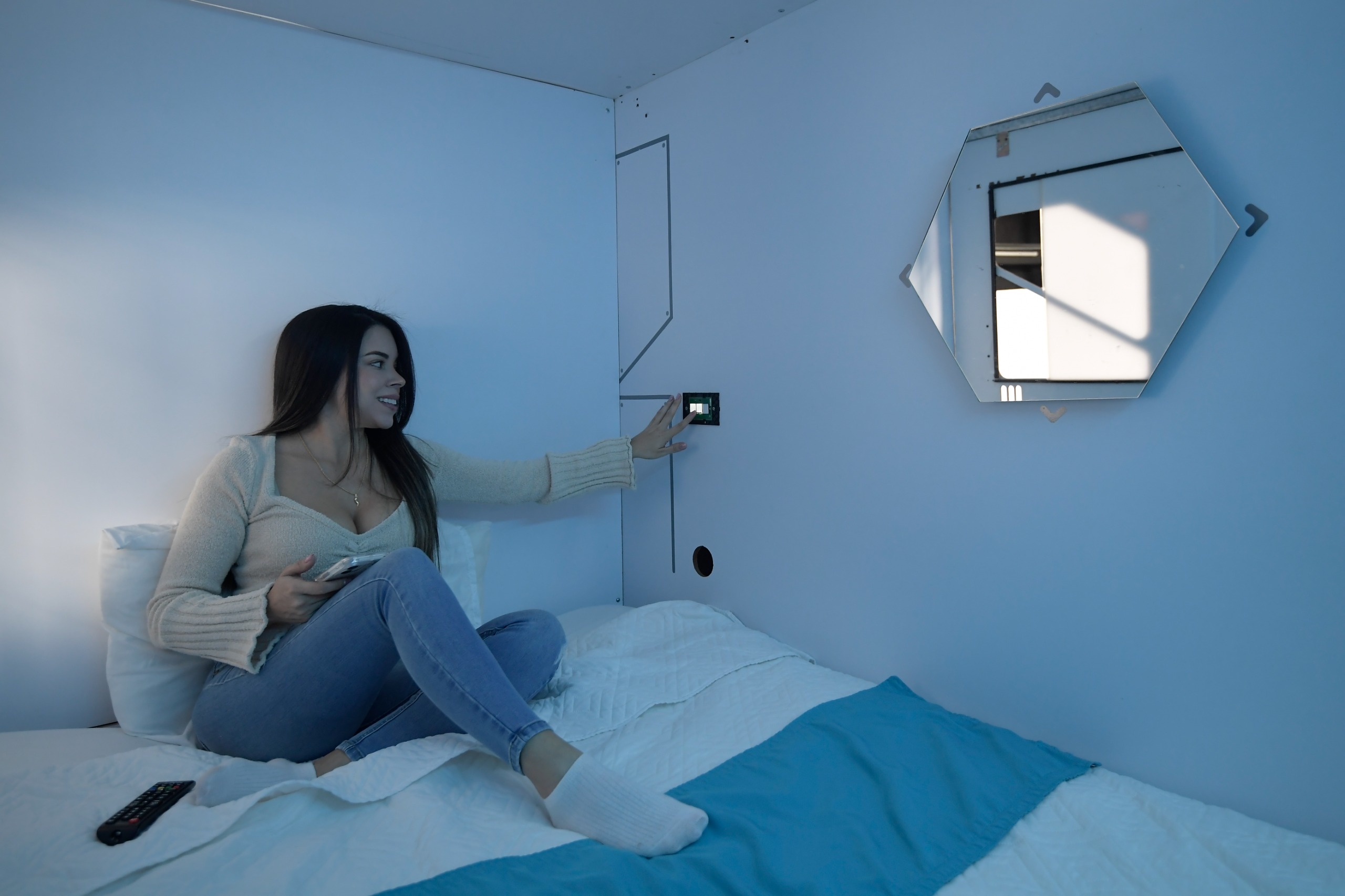 Hotel tipo cápsula que recién se abrió en Bogotá.