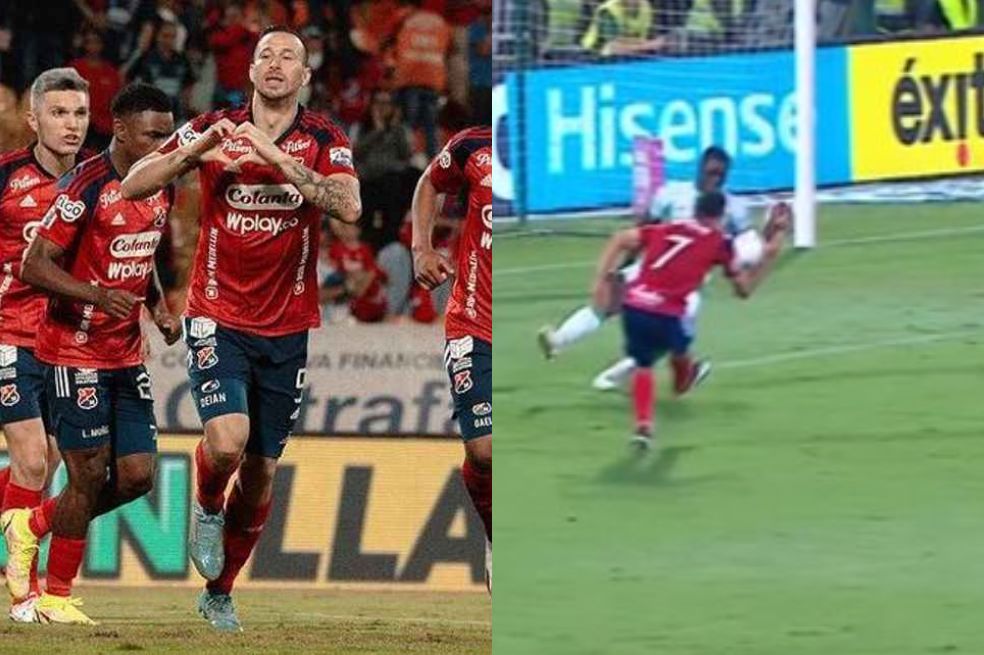 ¿Era penalti? Polémica en el triunfo de Medellín contra Atlético Nacional