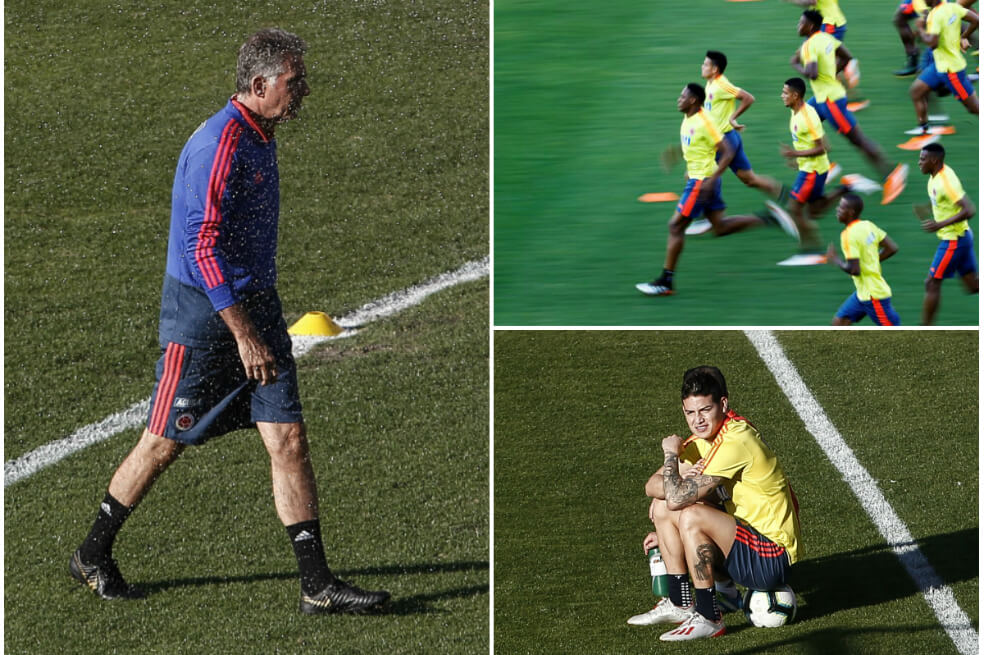 Las imágenes que dejó la práctica de la selección de Colombia
