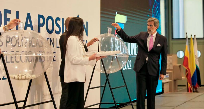 Este martes será el sorteo de posición de candidatos presidenciales en el tarjetón