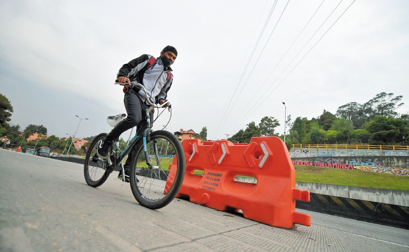¡Pilas! Distrito levantó temporalmente los corredores de ciclovías en las calles de Bogotá