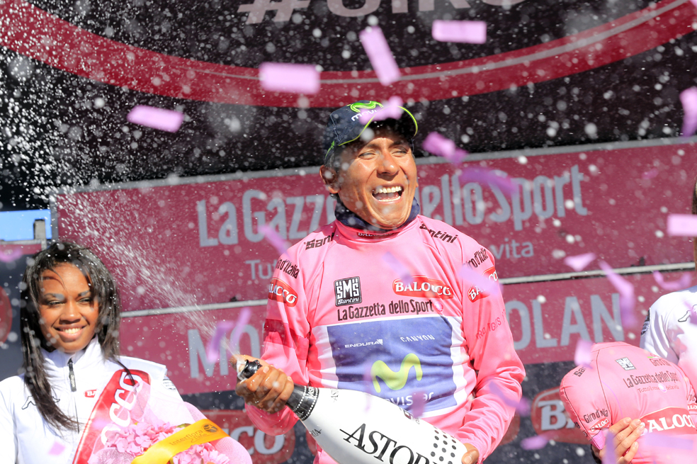 Nairo Quintana, líder de la clasificación general del Giro de Italia