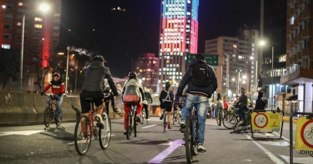 Ciclovía nocturna este 12 de diciembre: conozca los cierres y desvíos