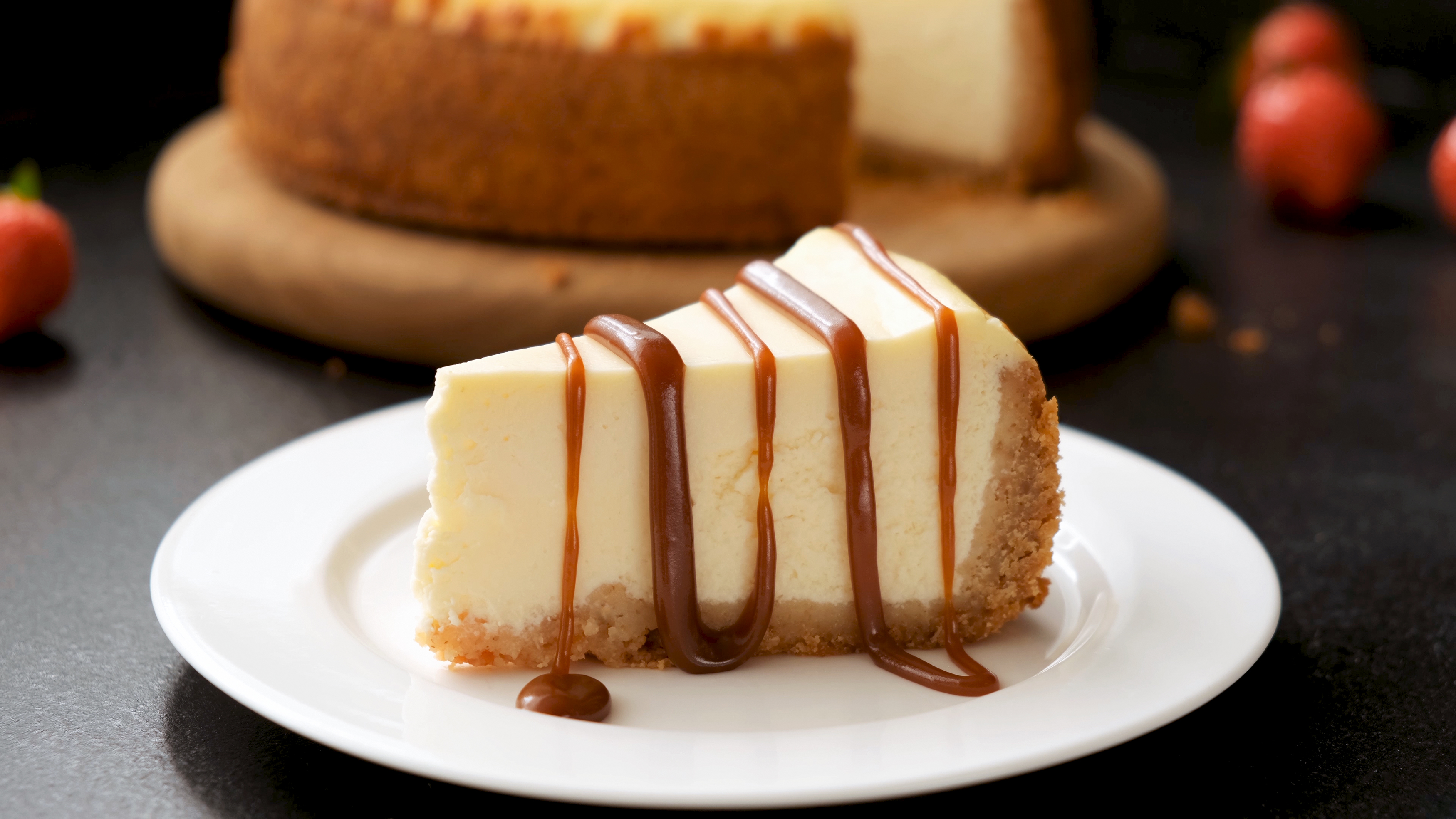 Pastel de queso al horno cremoso y fácil de preparar