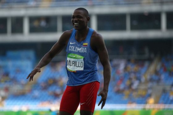 El atleta colombiano Jonh Murillo durante los Juegos Olímpicos de Río 2016. / AFP