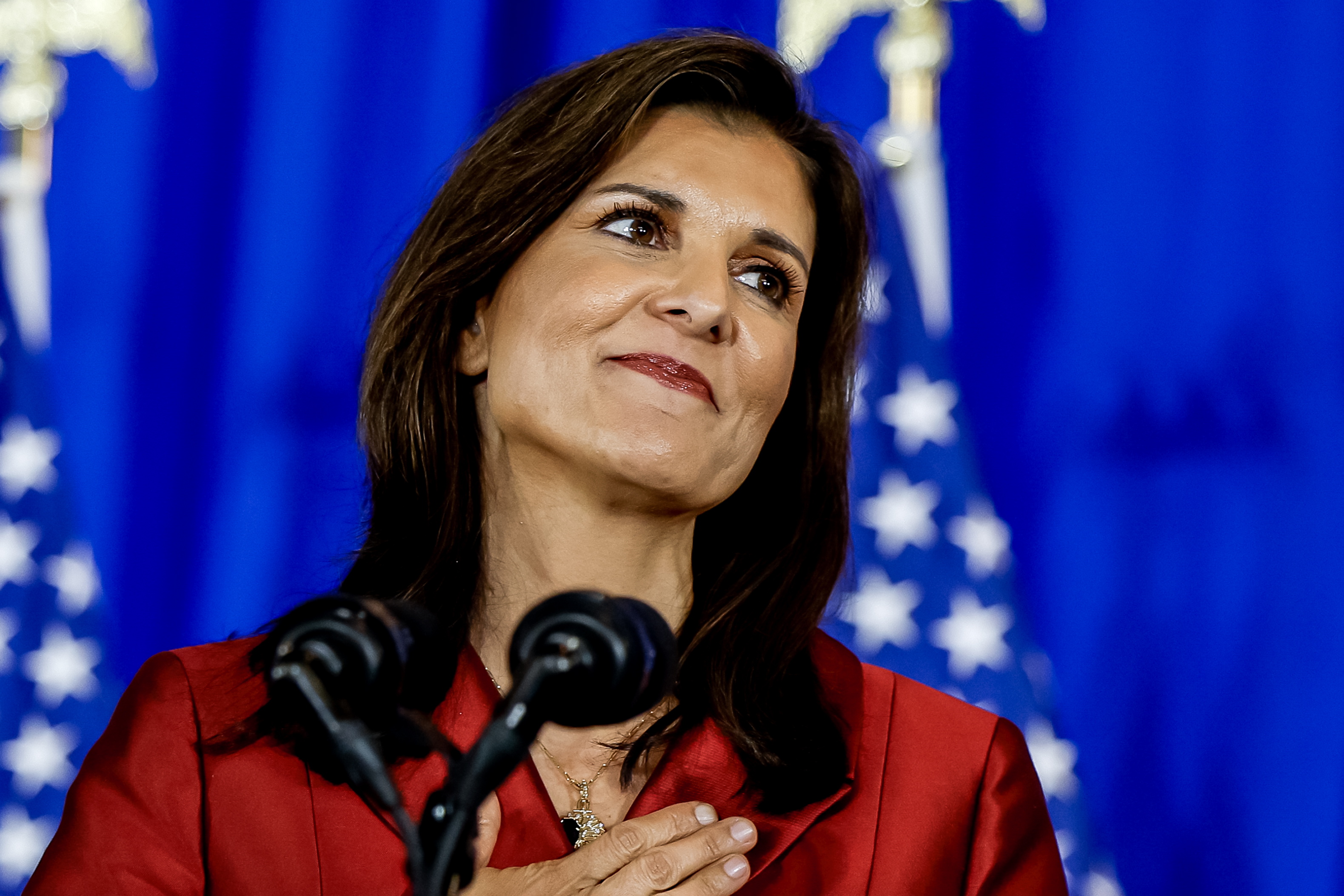 Haley no tira la toalla y sigue haciendo campaña para ganarle a Donald Trump