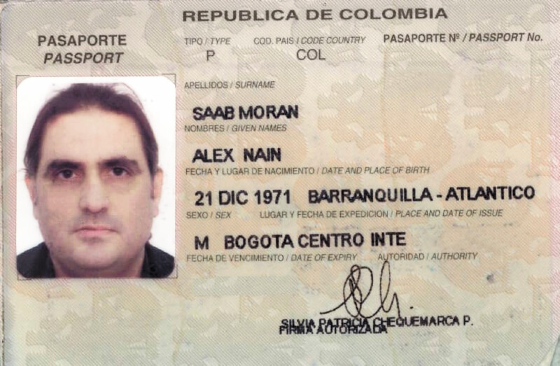 Una de las pocas fotos que se conocen de Álex Saab es la de su pasaporte. / Archivo
