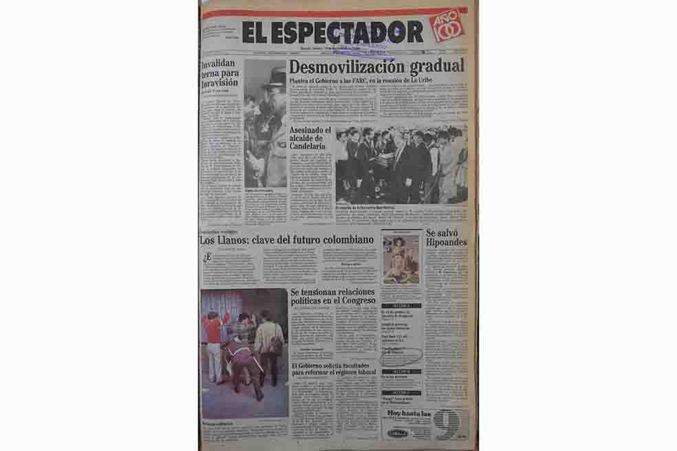 La propuesta que le hizo Estados Unidos a Colombia el 19 de septiembre de 1986