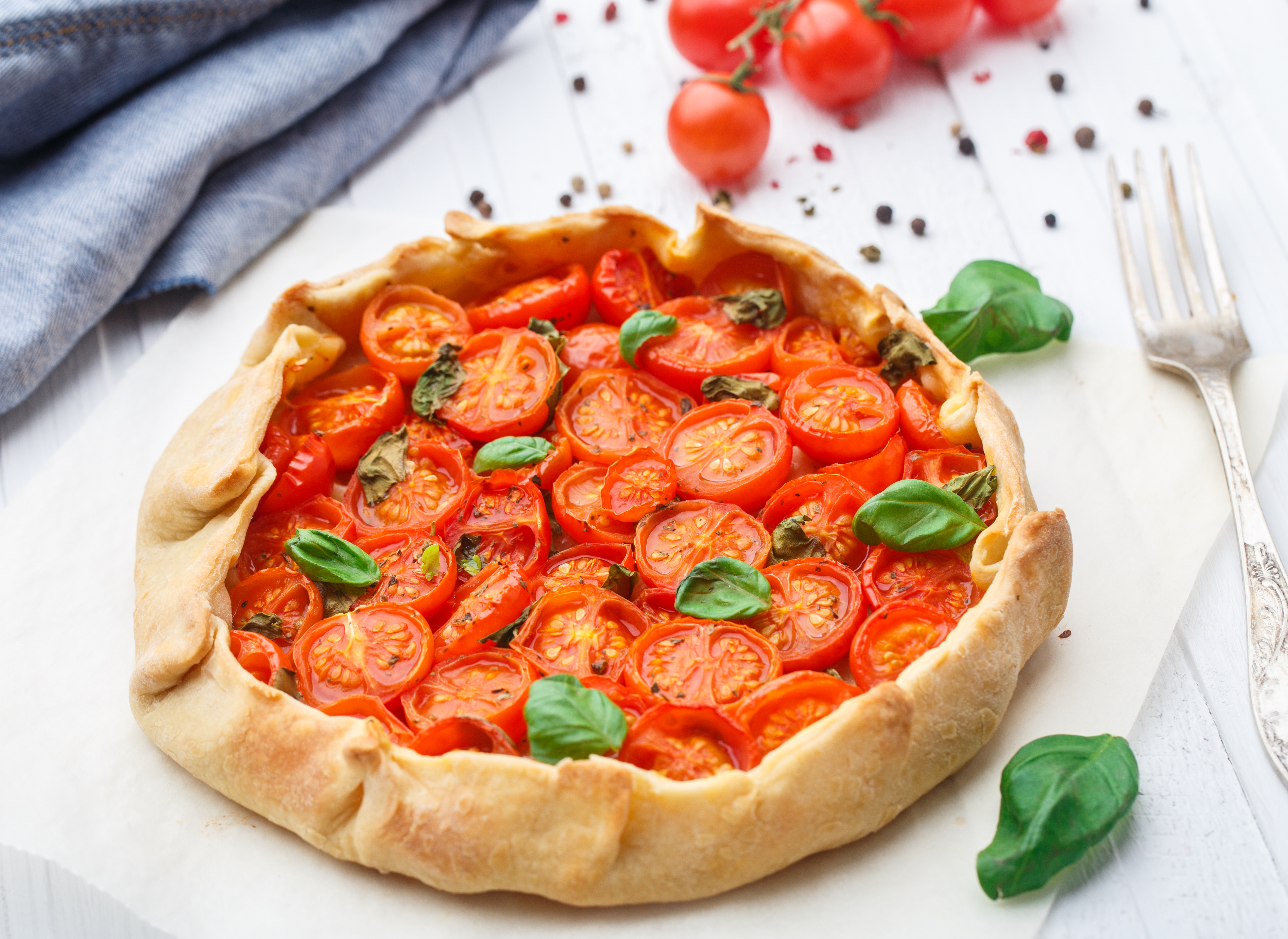 Aquí está la receta para preparar una “galette” de queso y tomates