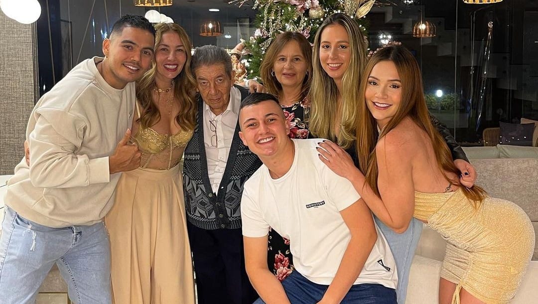 Lina Tejeiro y su familia.
