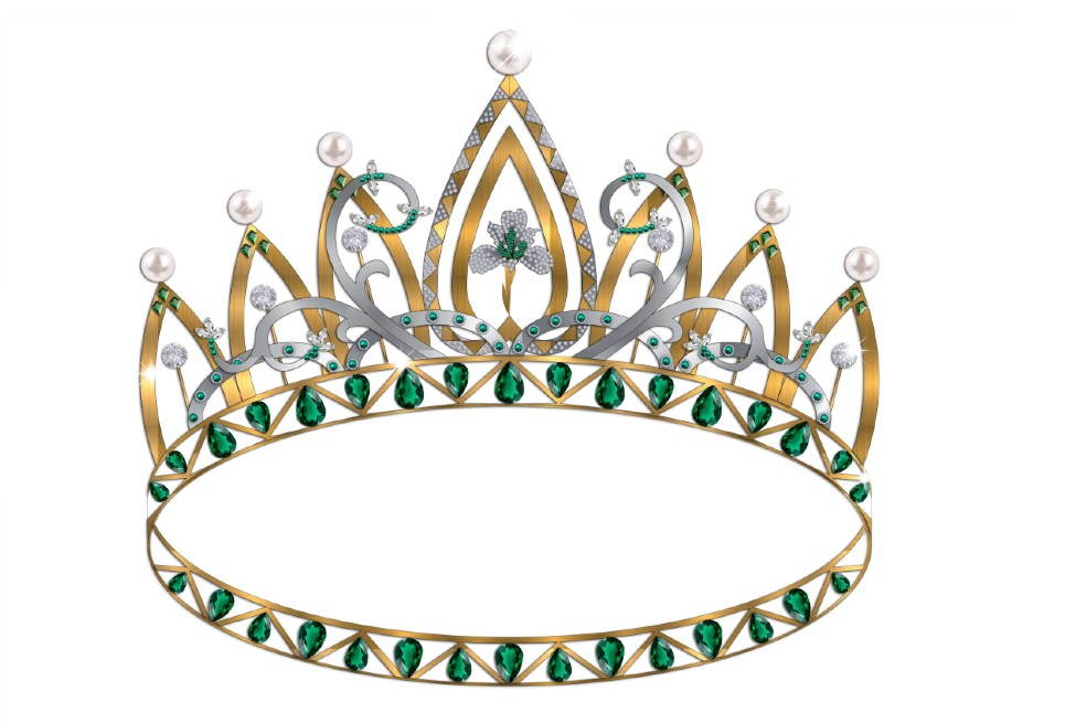 Corona Renacer de mi Tierra de Danith Muriel, finalista Miss Universe COlombia.