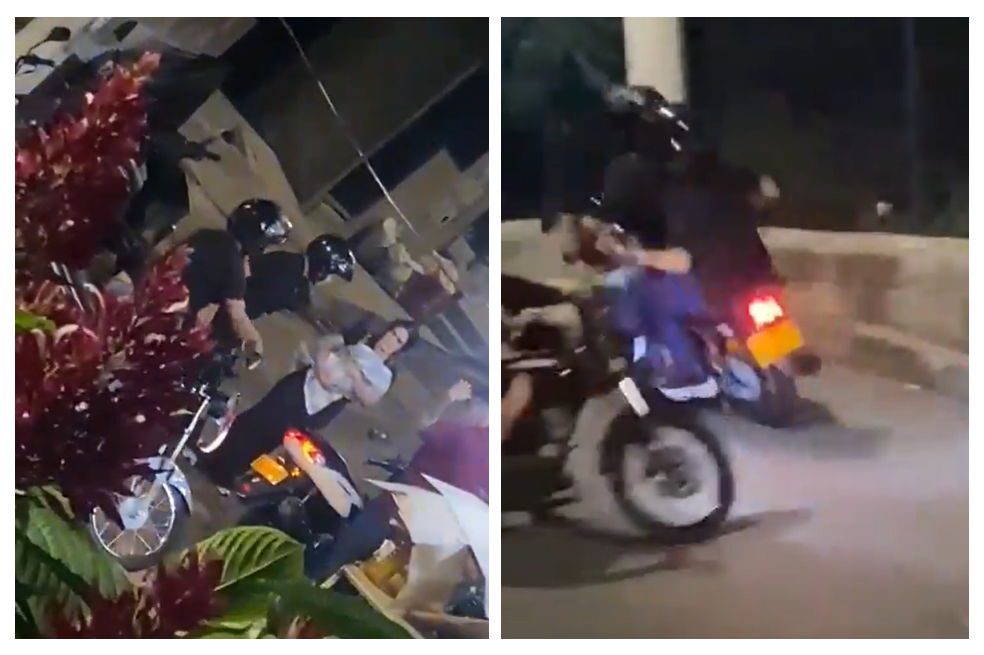 Buscan a ladrones que robaron a pareja con bebé en brazos en Medellín