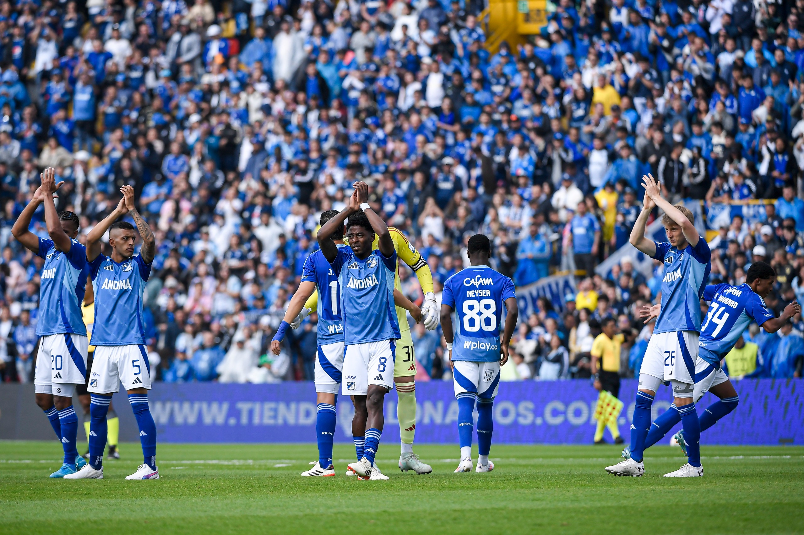 El Millonarios de David González registra 22 puntos en la Liga BetPlay, fruto de siete victorias, un empate y cuatro derrotas.