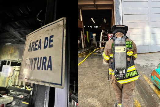 Tres personas lesionadas tras incendio de bodega industrial  en Cota