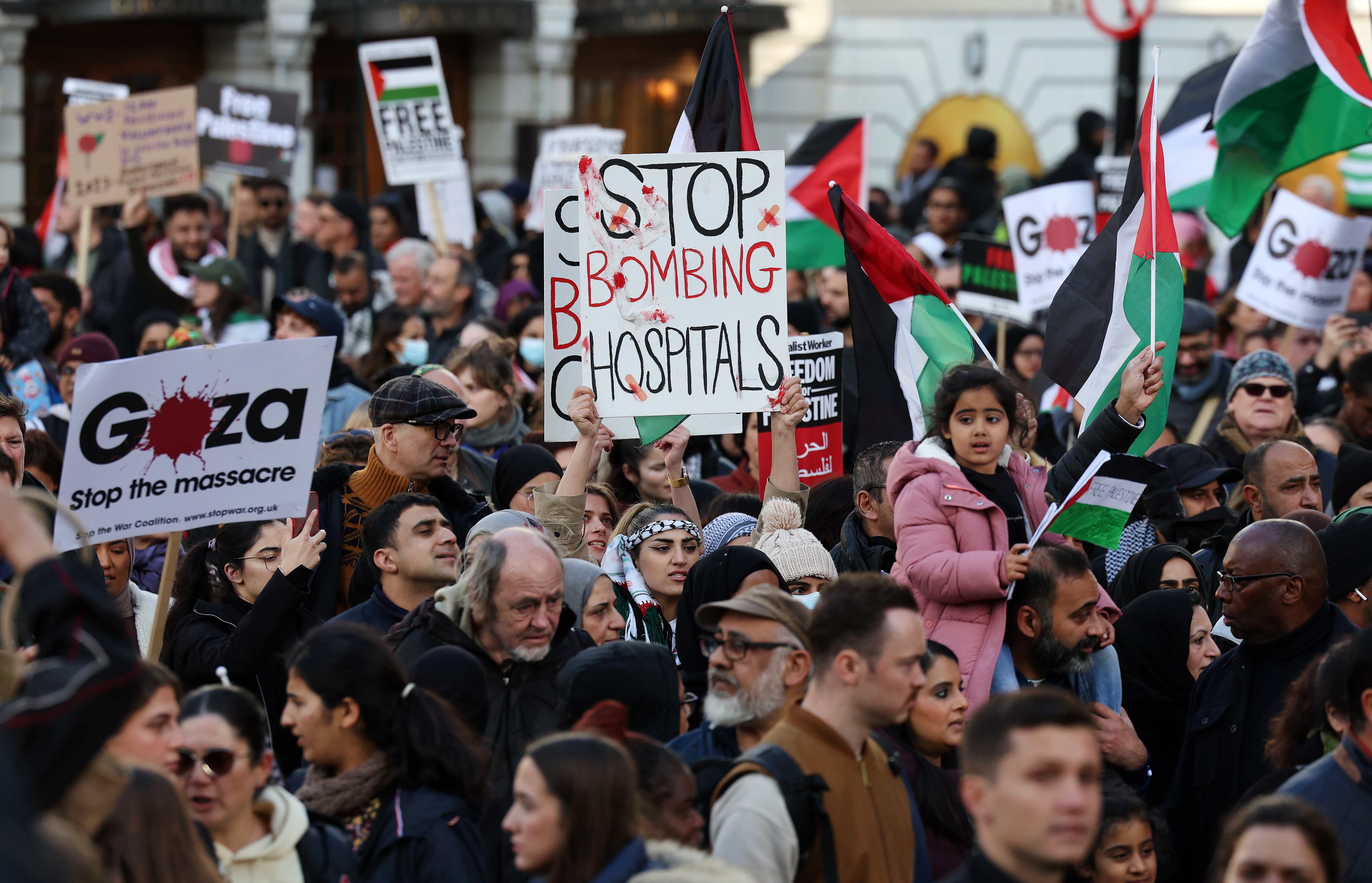 La marcha pro-Palestina por la que se desató una tormenta política en Reino Unido
