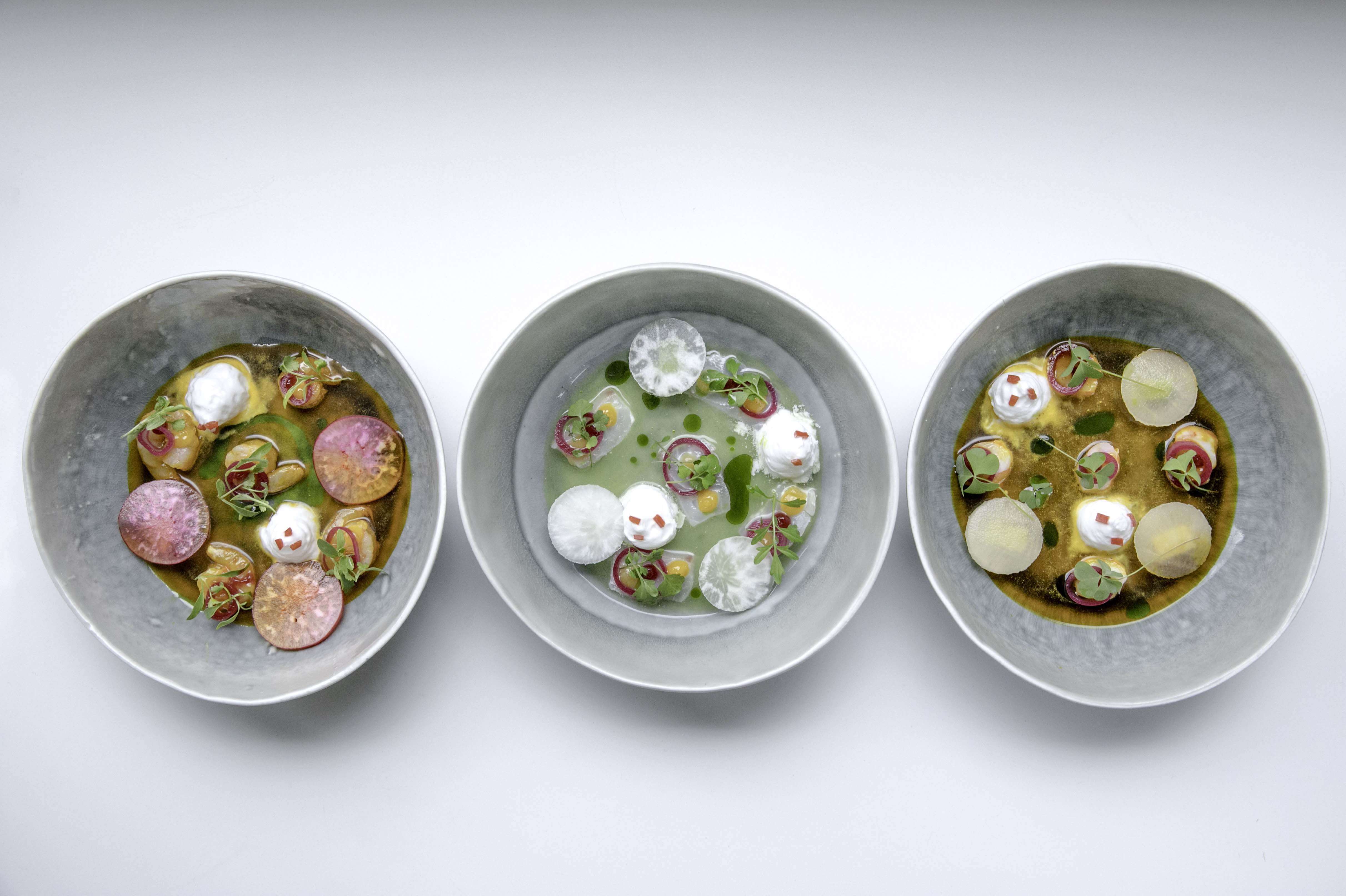 Ceviche de pesca blanca con frutos colombianos