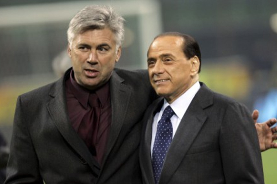 Berlusconi afirma que Ancelotti aconsejó al Milán los fichajes