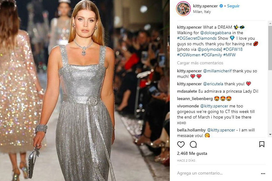 Ella es Kitty Spencer, la sobrina de la princesa Diana que brilla como modelo