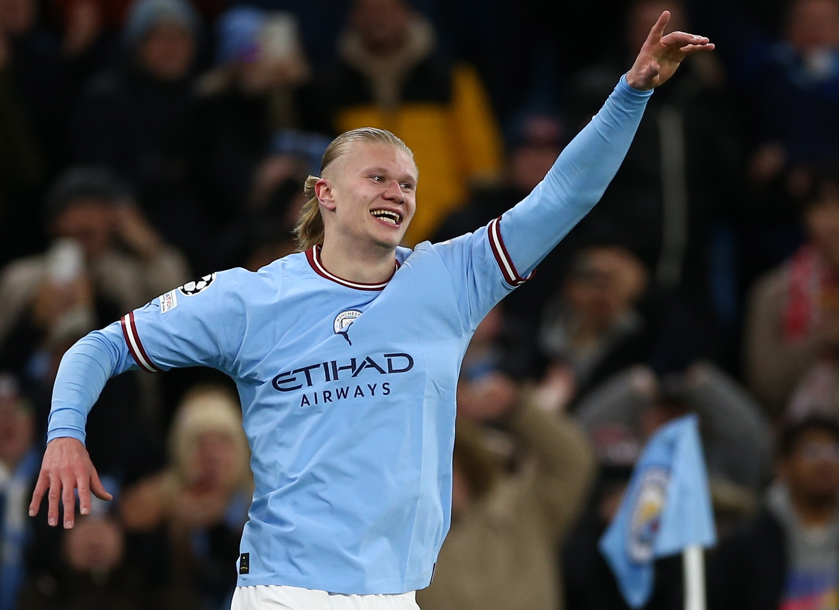Con cinco goles de Haaland, Manchester City aplastó al Leipzig en la Champions