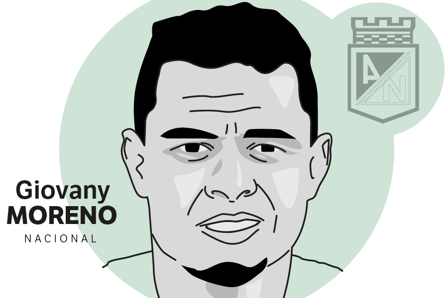 Fútbol colombiano 2022 Giovany Moreno Atlético Nacional