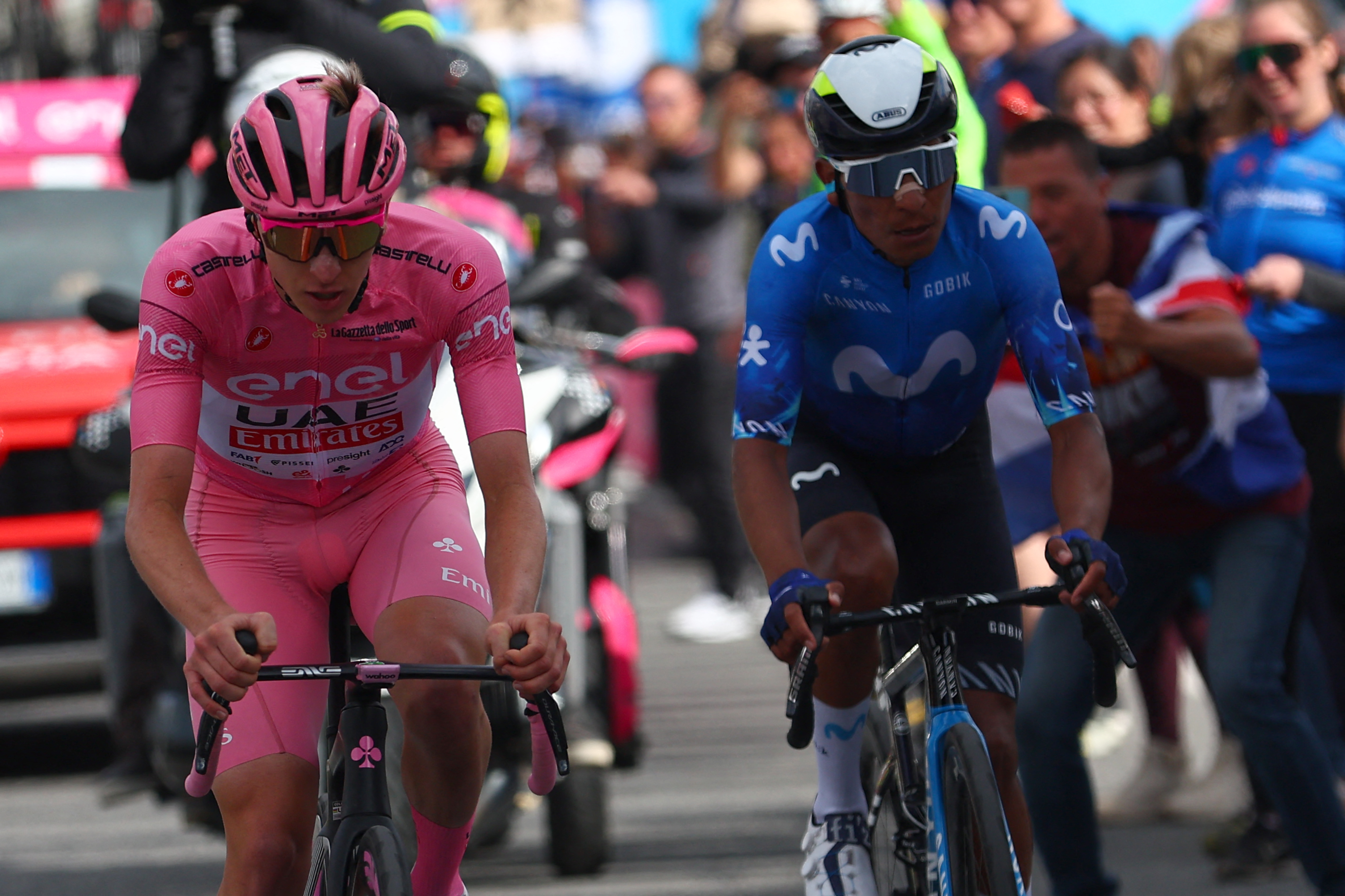 Pogacar se rinde ante Nairo: “lo veía cuando era niño, competir con él es un honor”
