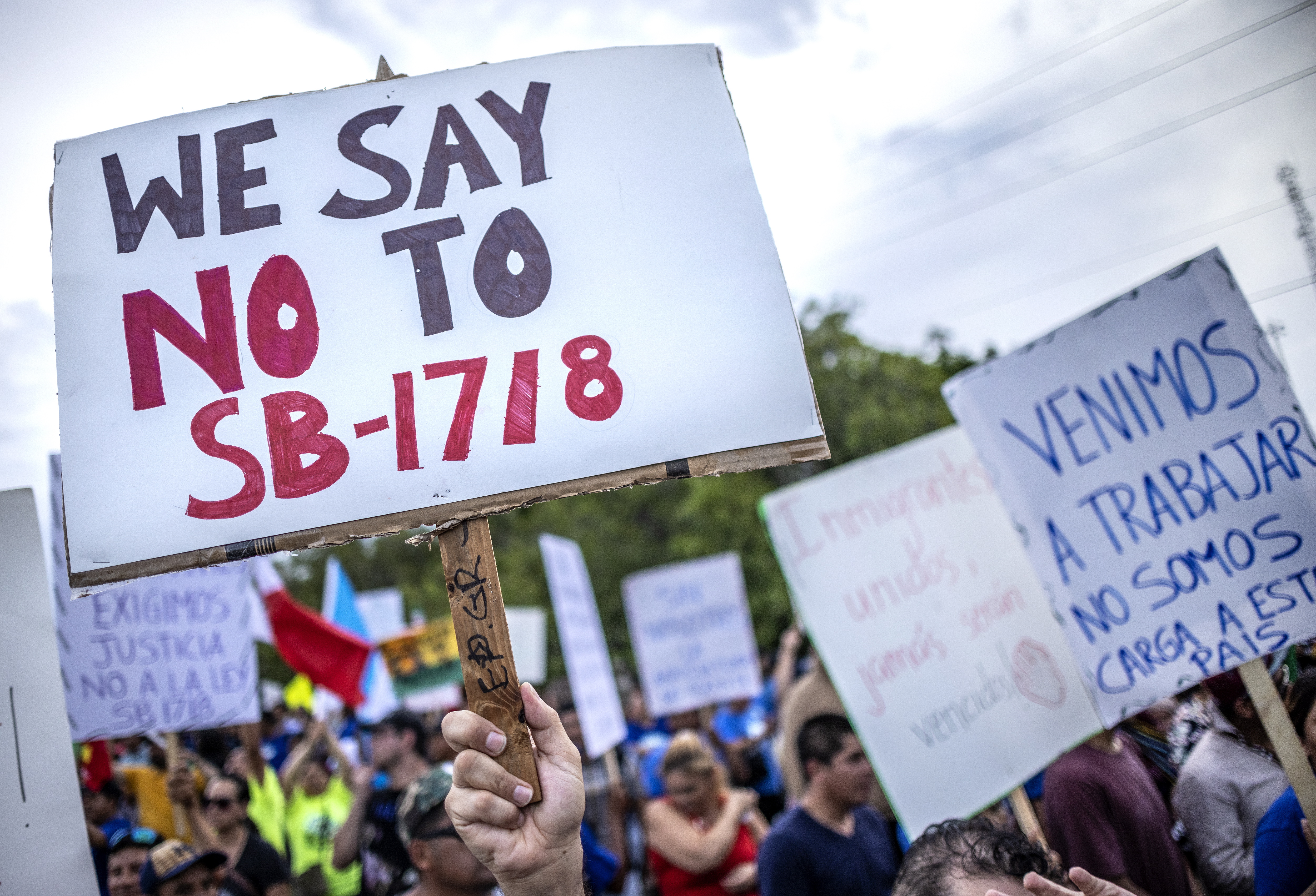 Protestas en Florida por entrada en vigor de nueva ley migratoria