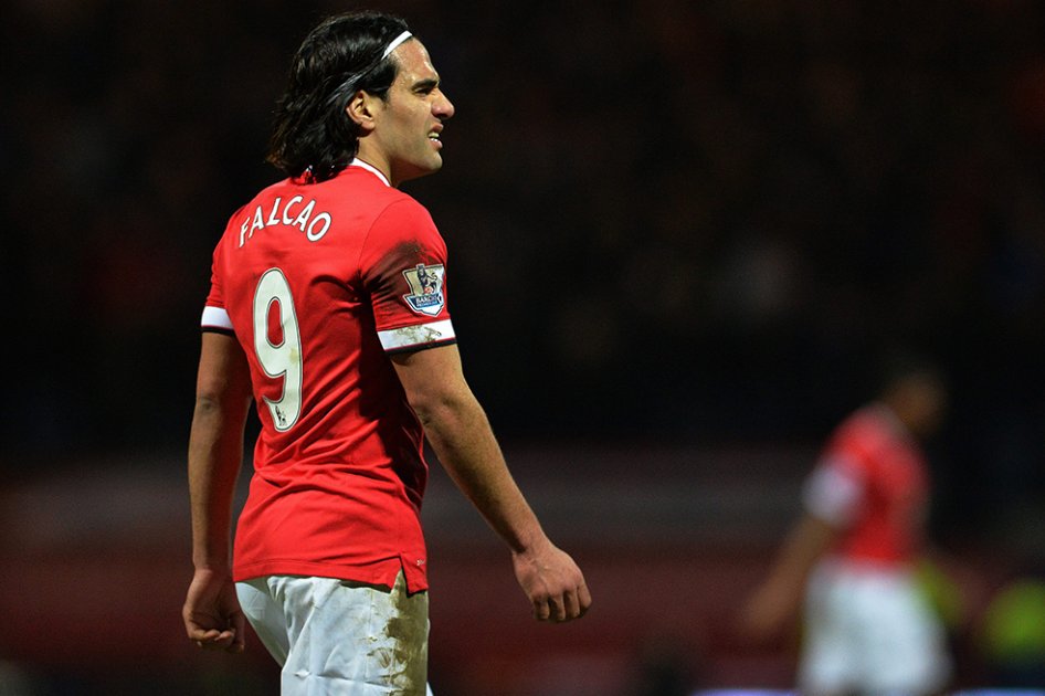 El difícil presente de Falcao en Manchester