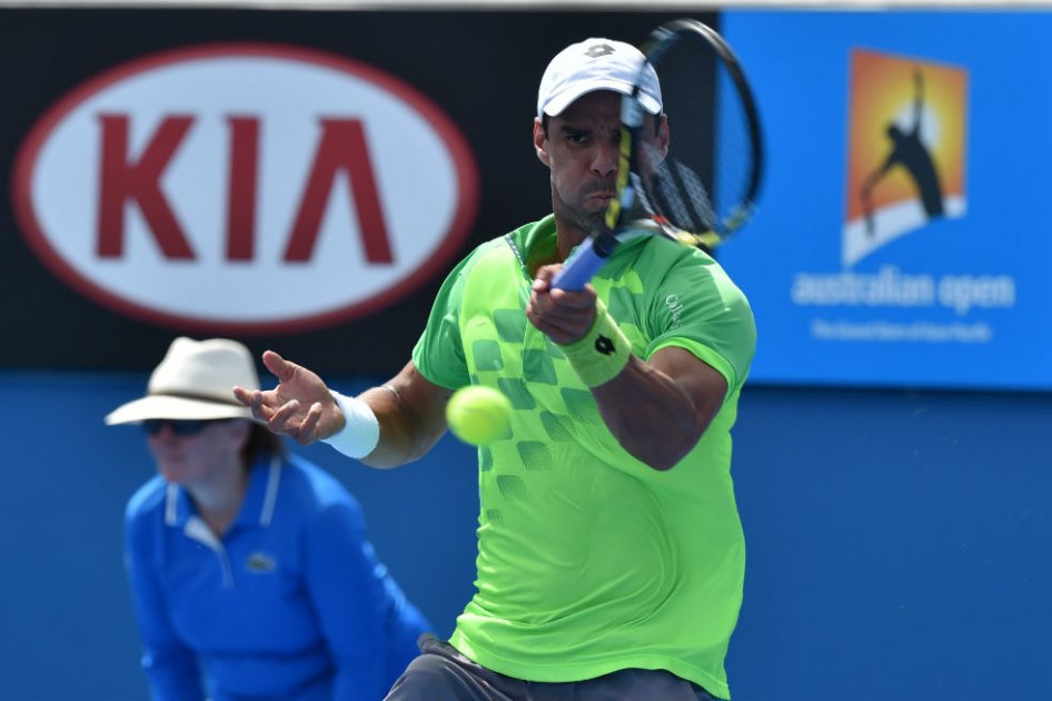 Alejandro Falla, tenista colombiano, quien avanzó a semifinales del Abierto de Canberra. Foto: AFP