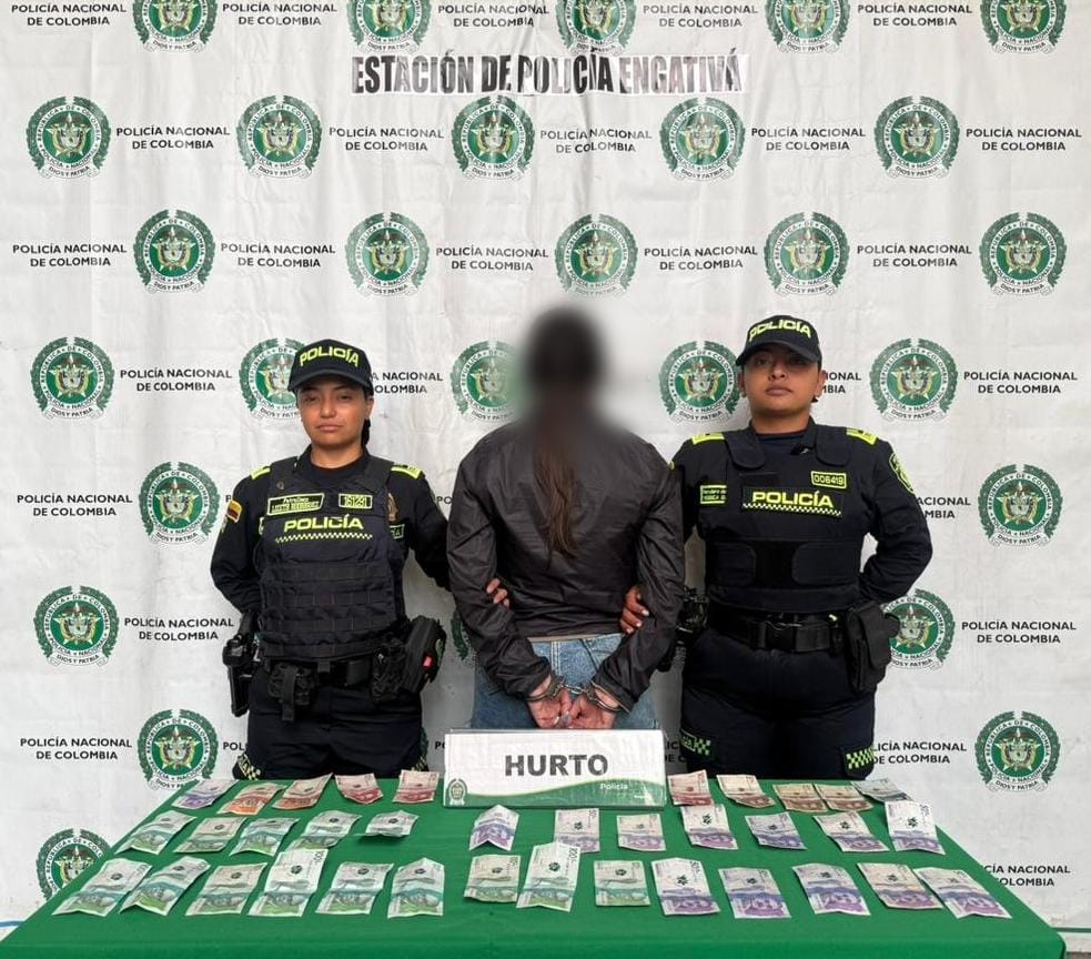 Cae en Engativá señalada como “reina del cosquilleo” con más de 10 anotaciones por hurto