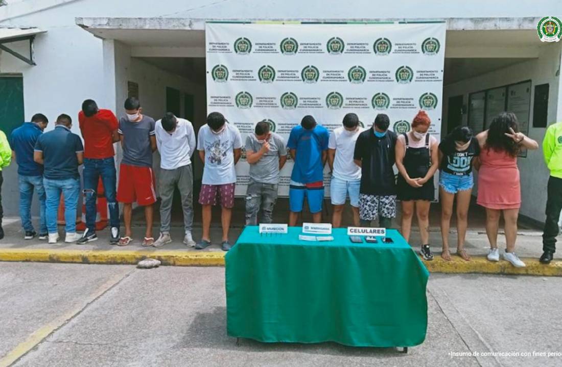 A prisión 17 personas señaladas de integrar redes de microtráfico en Cundinamarca
