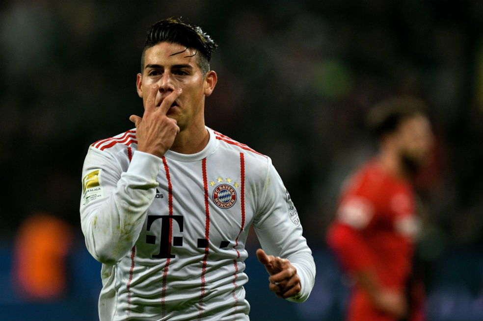 James Rodríguez, fuera de la convocatoria del Bayern ante Wolfsburgo