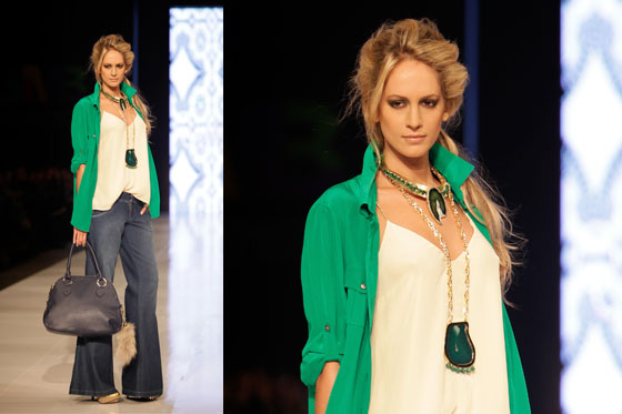 El verde, el color de las pasarelas