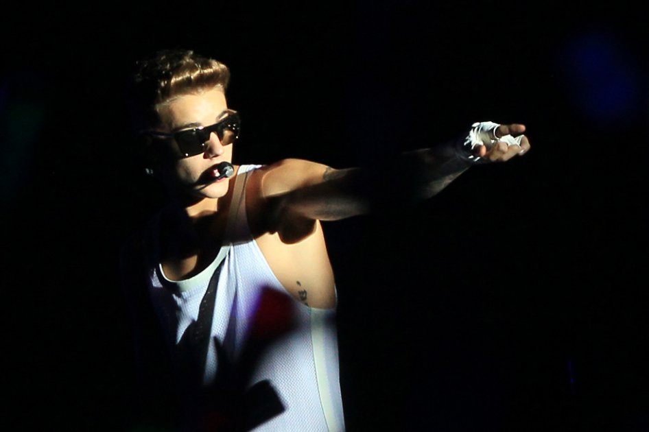 Justin Bieber en un concierto de la gira 'Believe'.