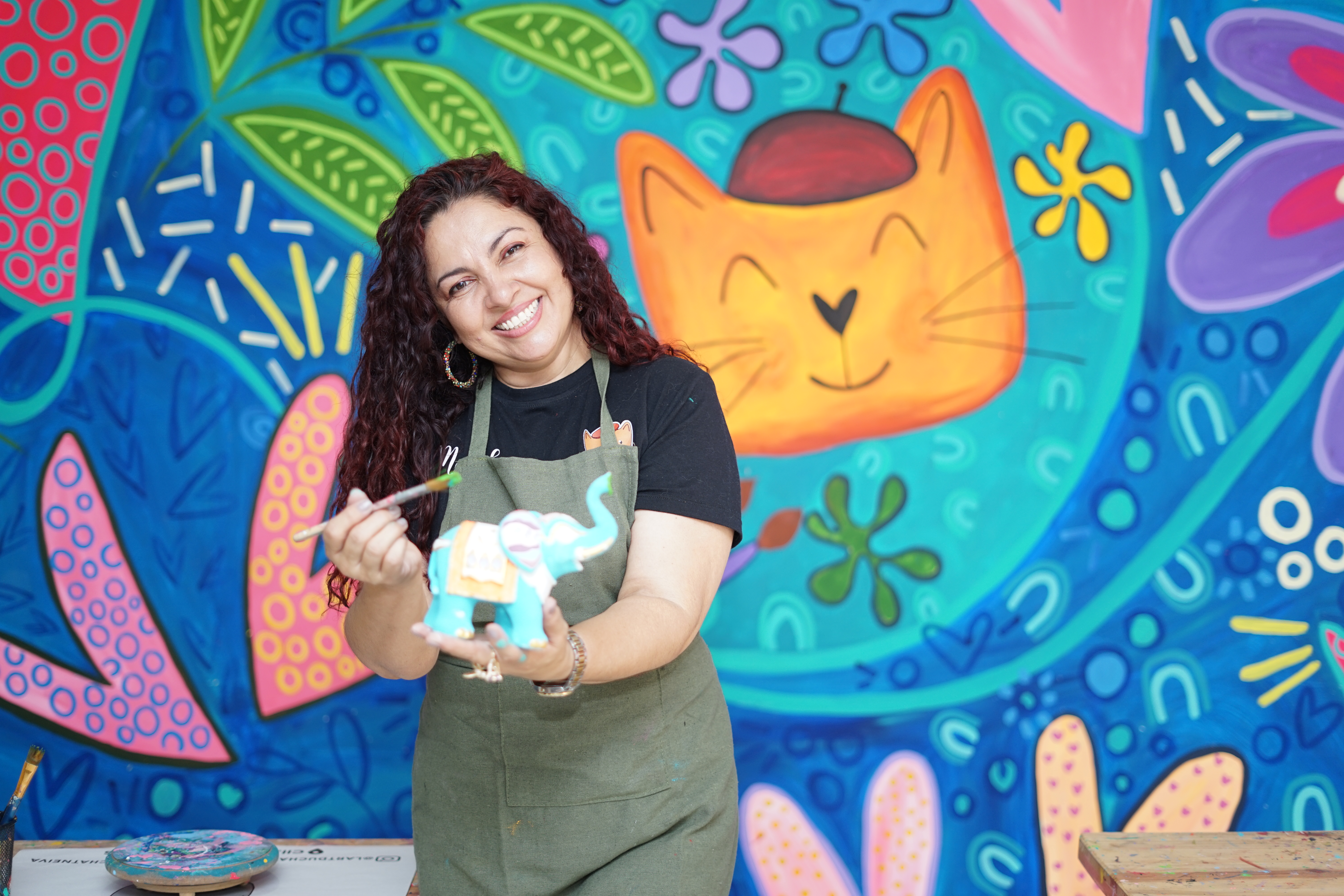 Creó un taller de arte y creatividad para saborear el café huilense de tradición