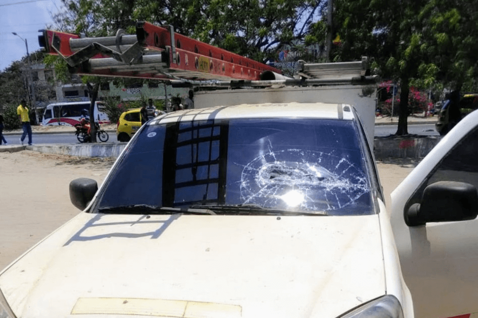 Trabajadores de Electricaribe fueron atacados a piedra en Soledad (Atlántico)