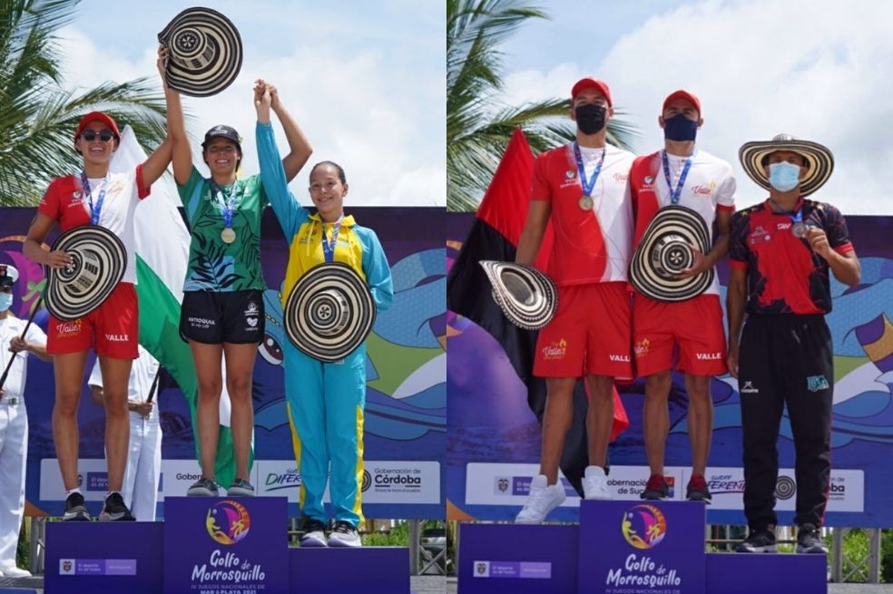 Valle y Antioquia se llevaron las primeras medallas de los Juegos Mar y Playa