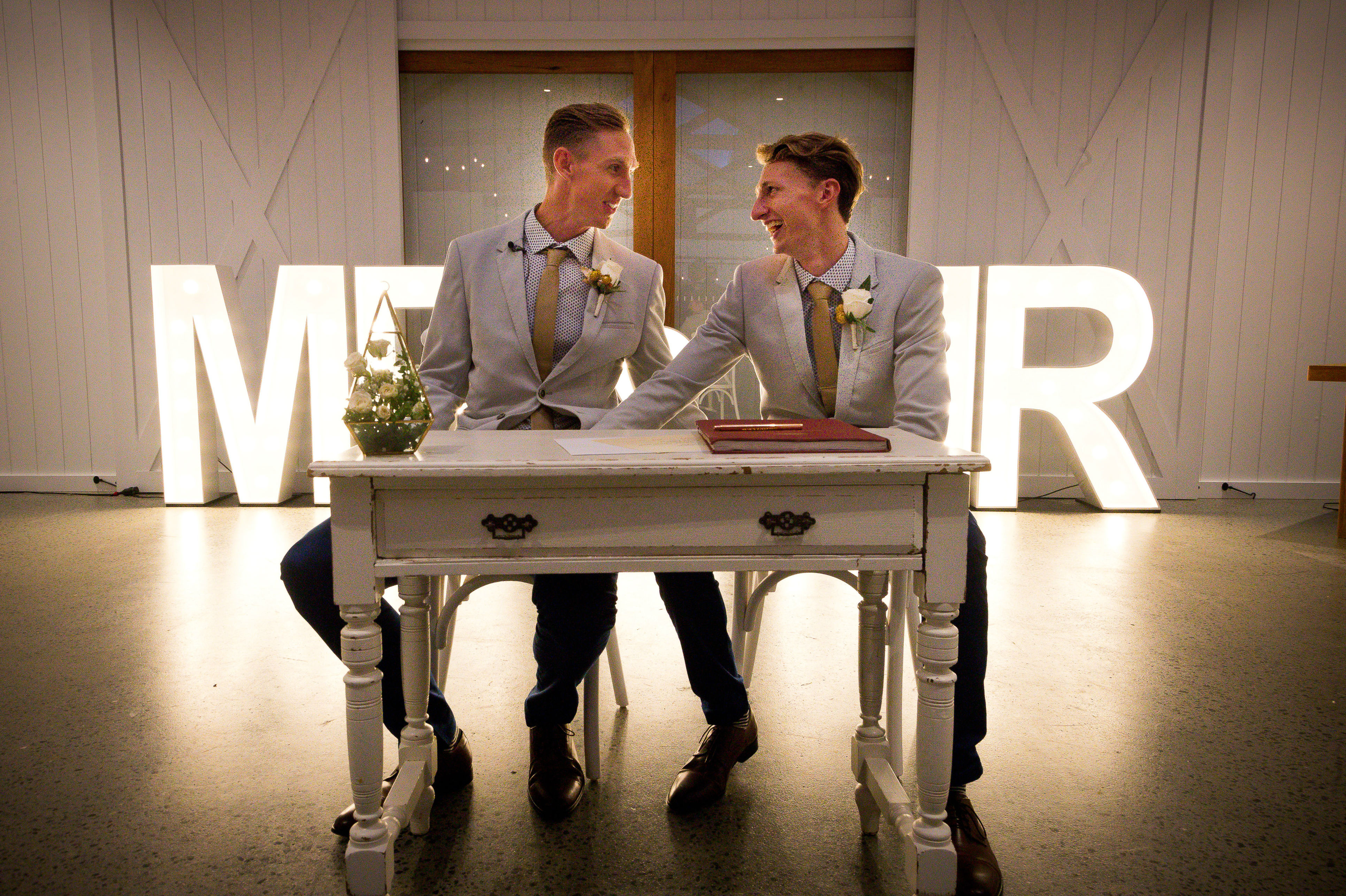En fotos: la boda de dos atletas que estrenó ley de matrimonio igualitario en Australia