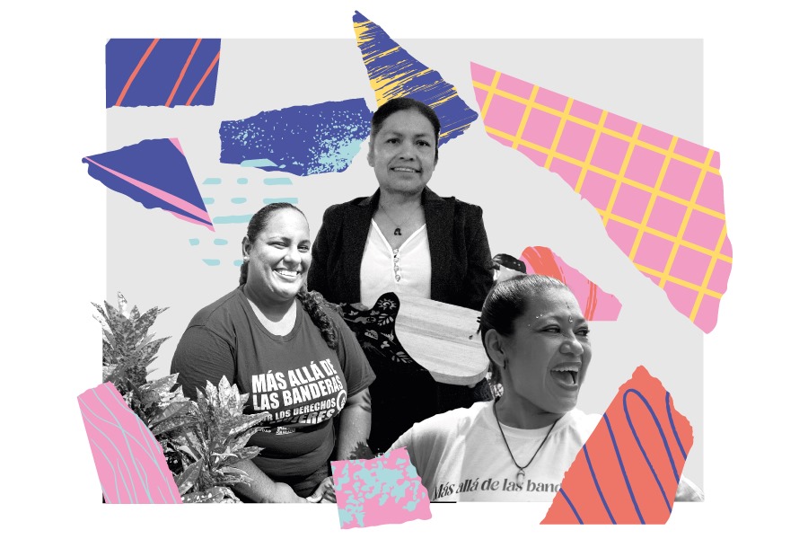 Mujeres colombianas y venezolanas trabajan juntas para salir adelante