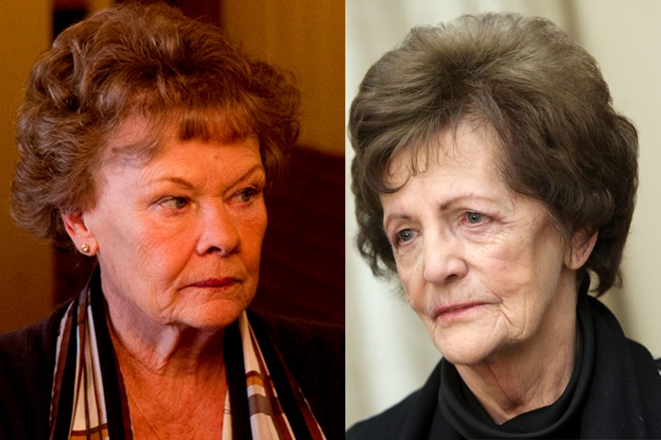 Por su interpretación de Philomena Lee (d), Judi Dench (i) es candidata al Óscar.