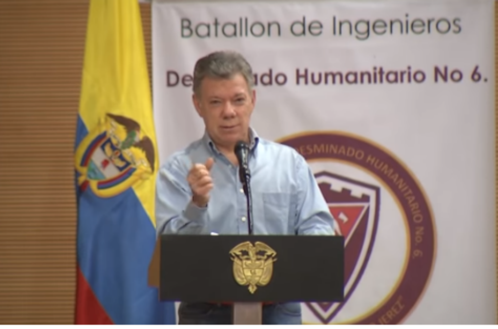 36 municipios fueron declarados libres de minas antipersona