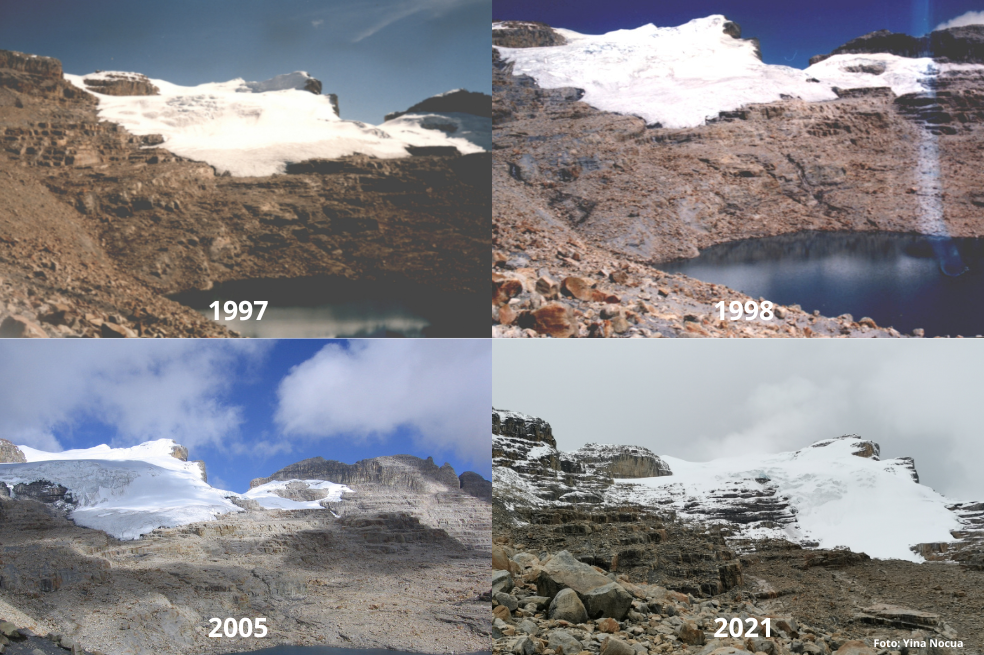 El Cóncavo de la sierra nevada El Cocuy, el glaciar con mayor área en Colombia.