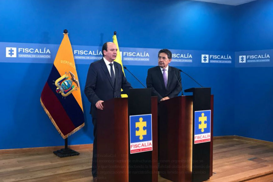 Fiscal entrega a Ecuador pruebas sobre bienes de FARC en suelo ecuatoriano