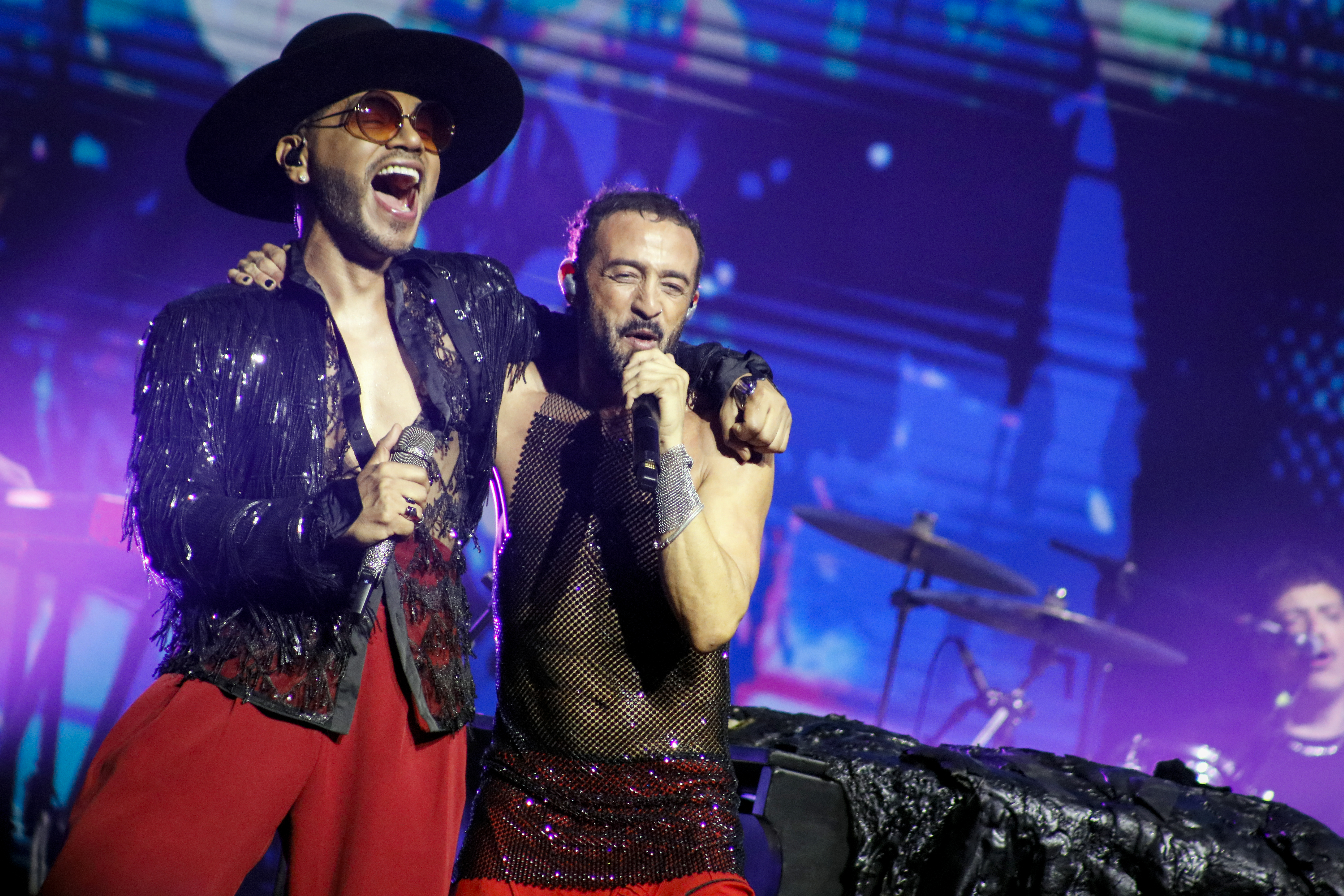 Banda Mexicana durante su presentación en el Movistar Arena de Bogotá