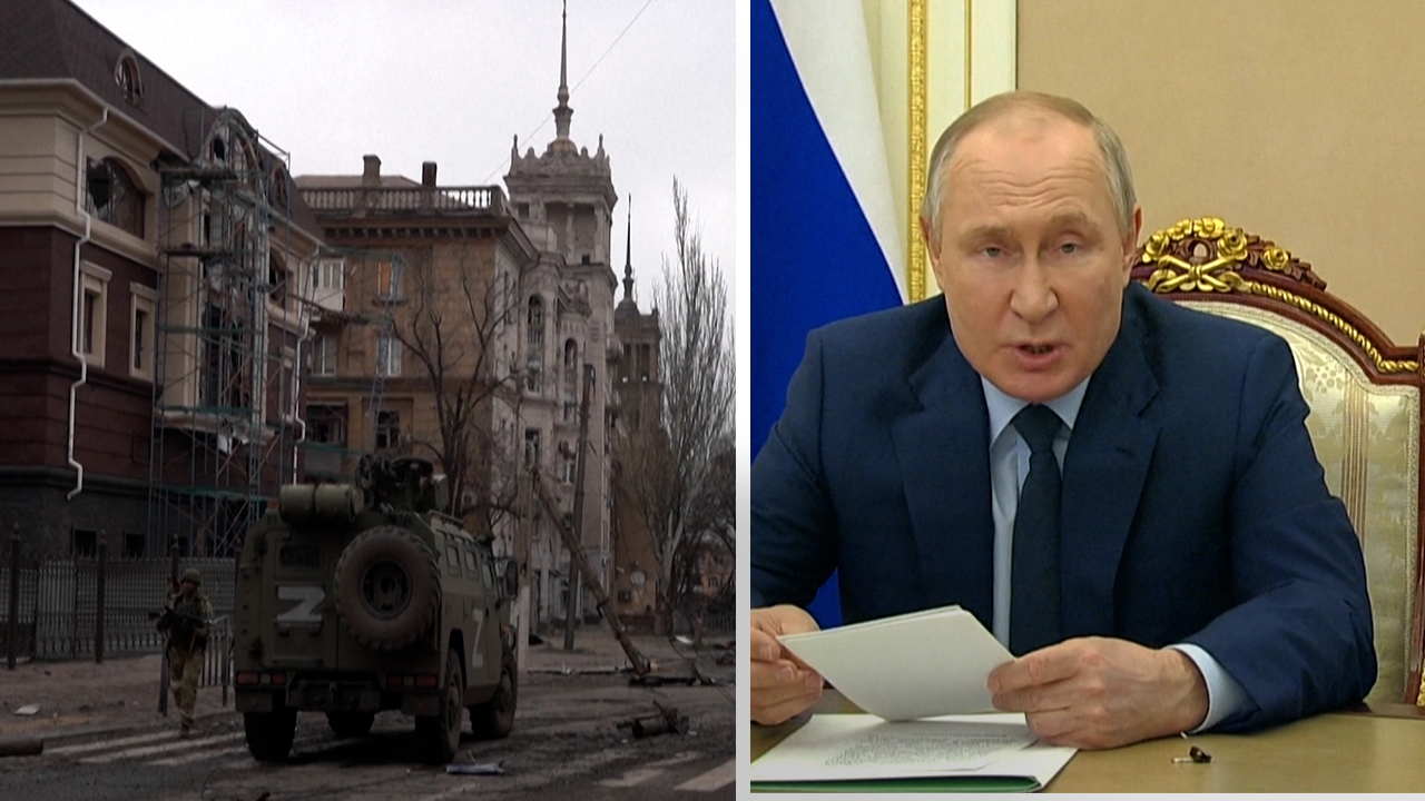 Putin celebra la toma de Mariúpol y descarta asalto final a la fábrica de Azovstal